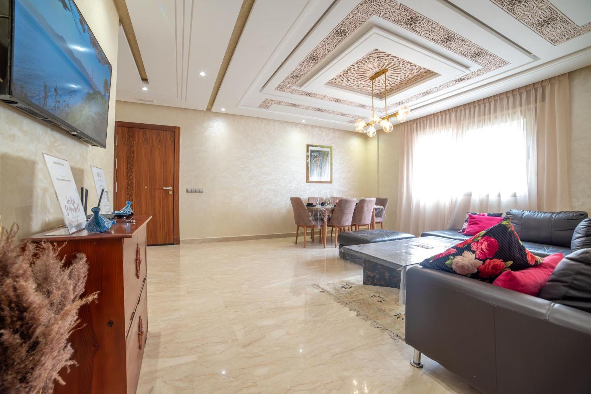 Luxury Seafront Apartment 101Sqm With Wi-Fi And Parking Agadir Ngoại thất bức ảnh